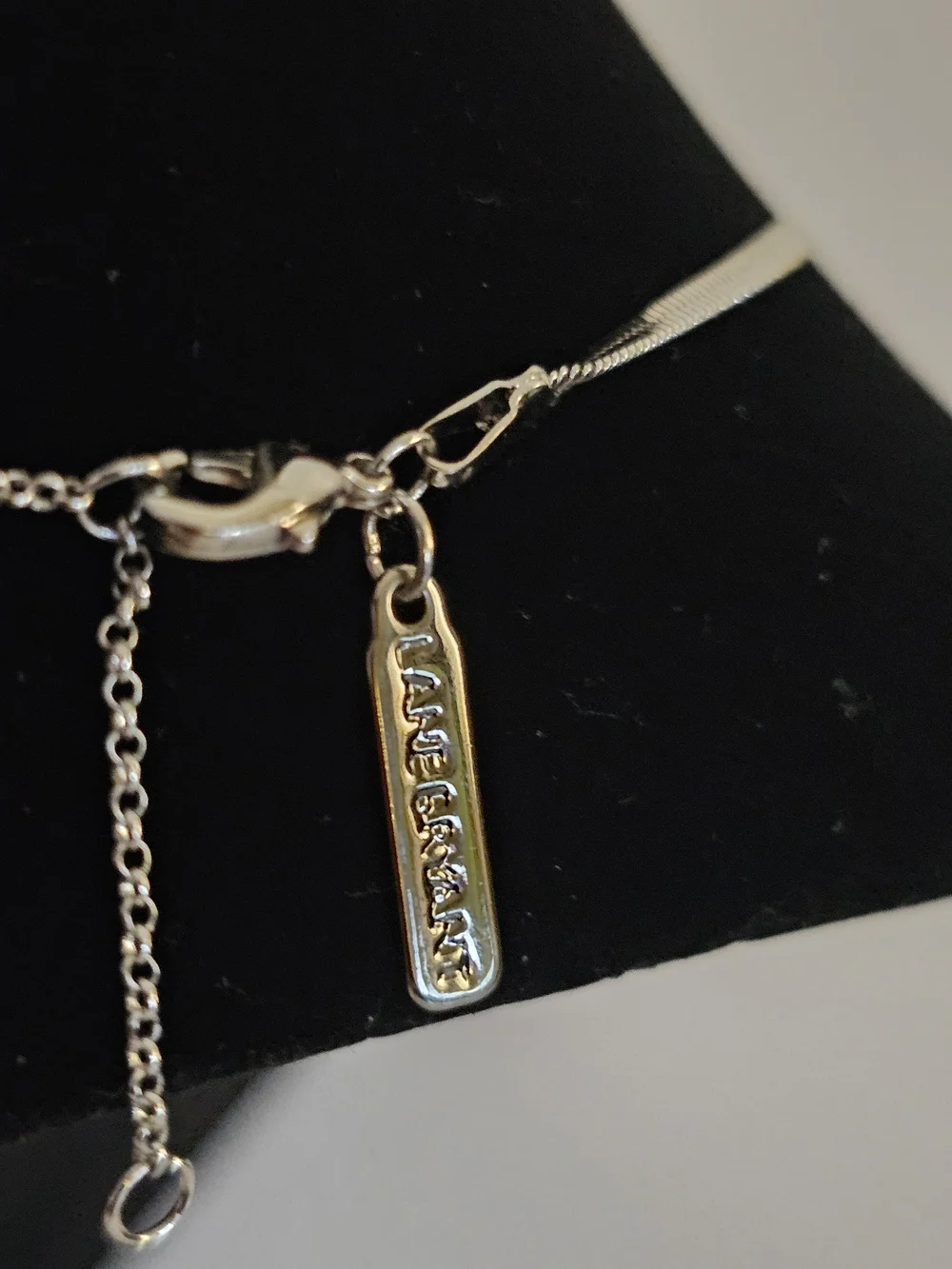 Lane Bryant Womens Silver Necklace Layered Platinum